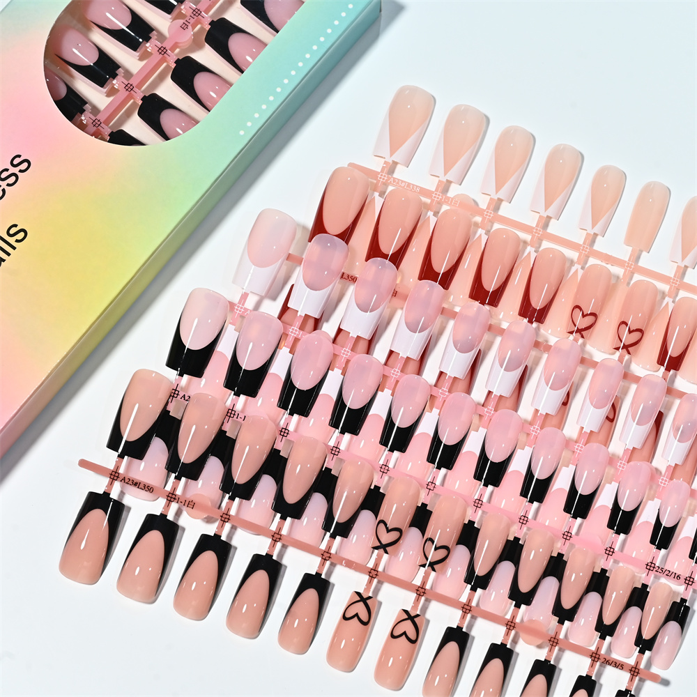 Nail Art Wedding - 120 Adet Orta Boy Kare Fransız