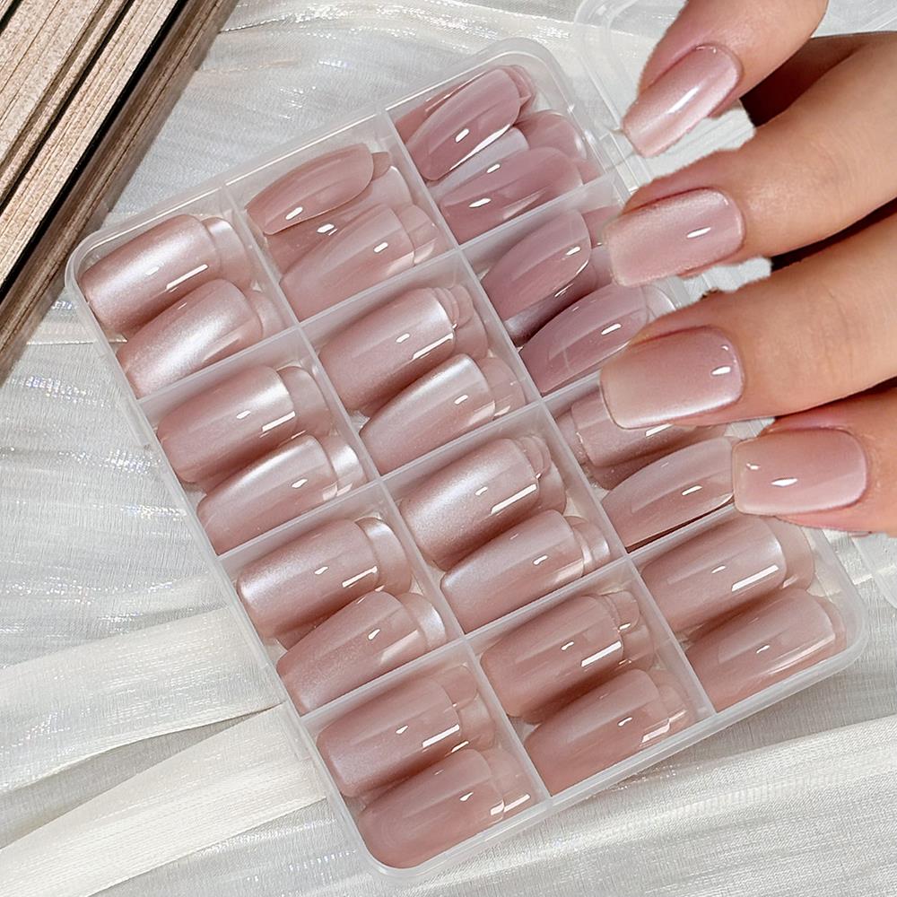 Nail Art Wedding - 144 Adet Parlak Ten Rengi Kedi