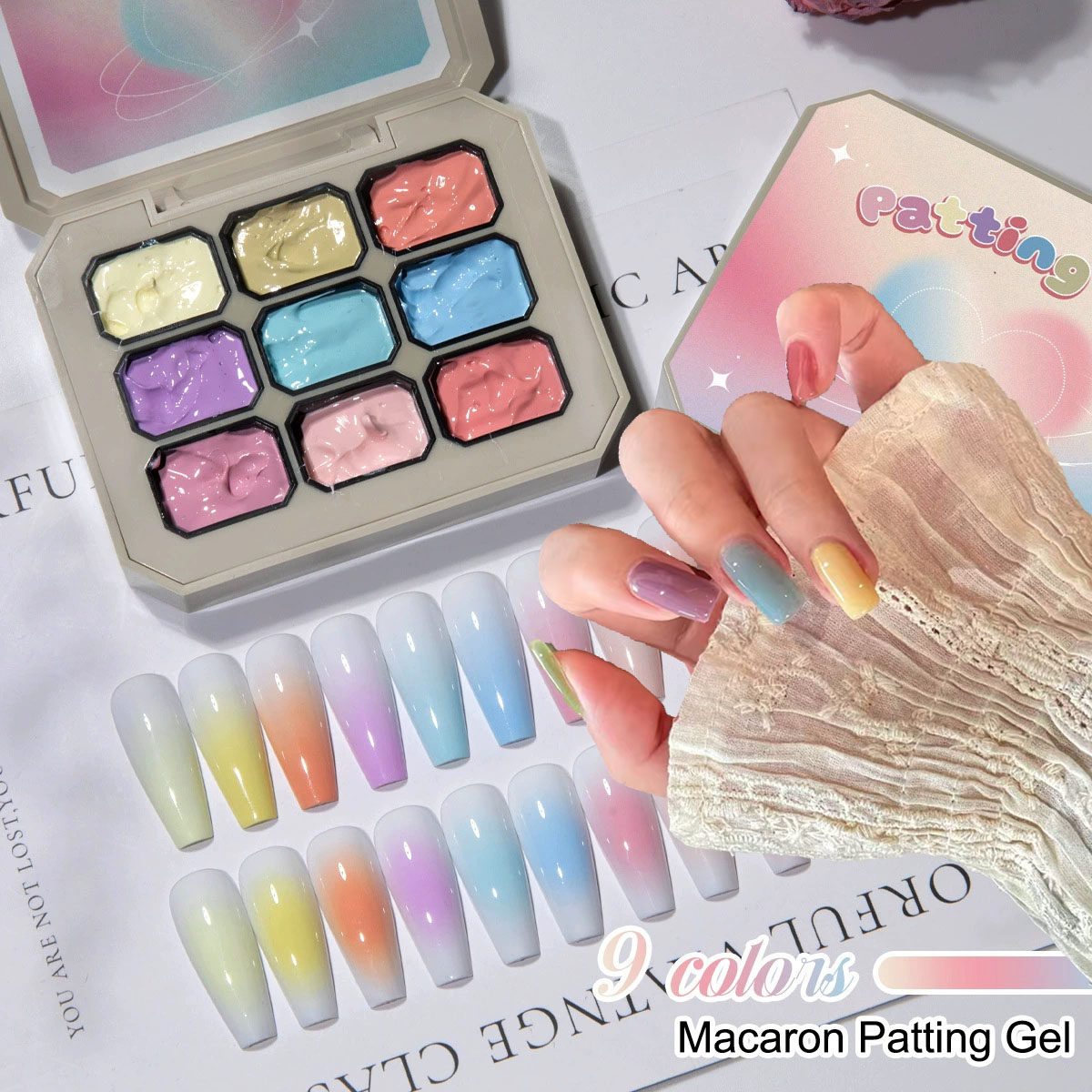 Nail Art Halal - 1 adet Katı Makaron Oje Jeli