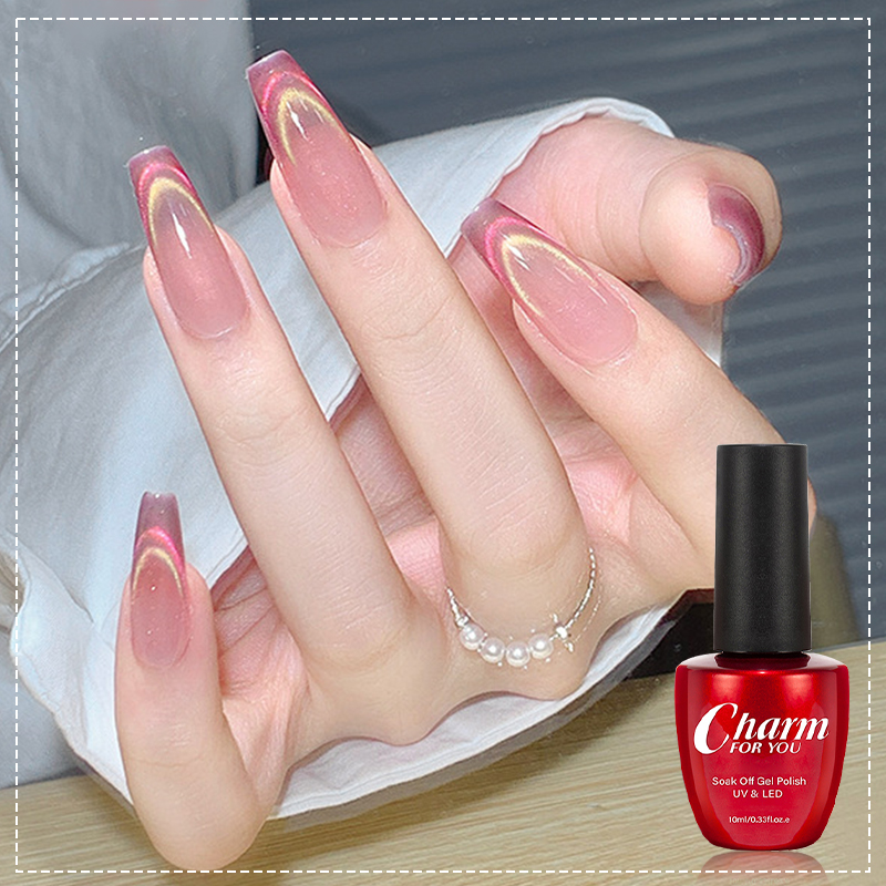 Nail Art Rainbow - 6 Renkli Aurora Kedi Gözü Manyetik