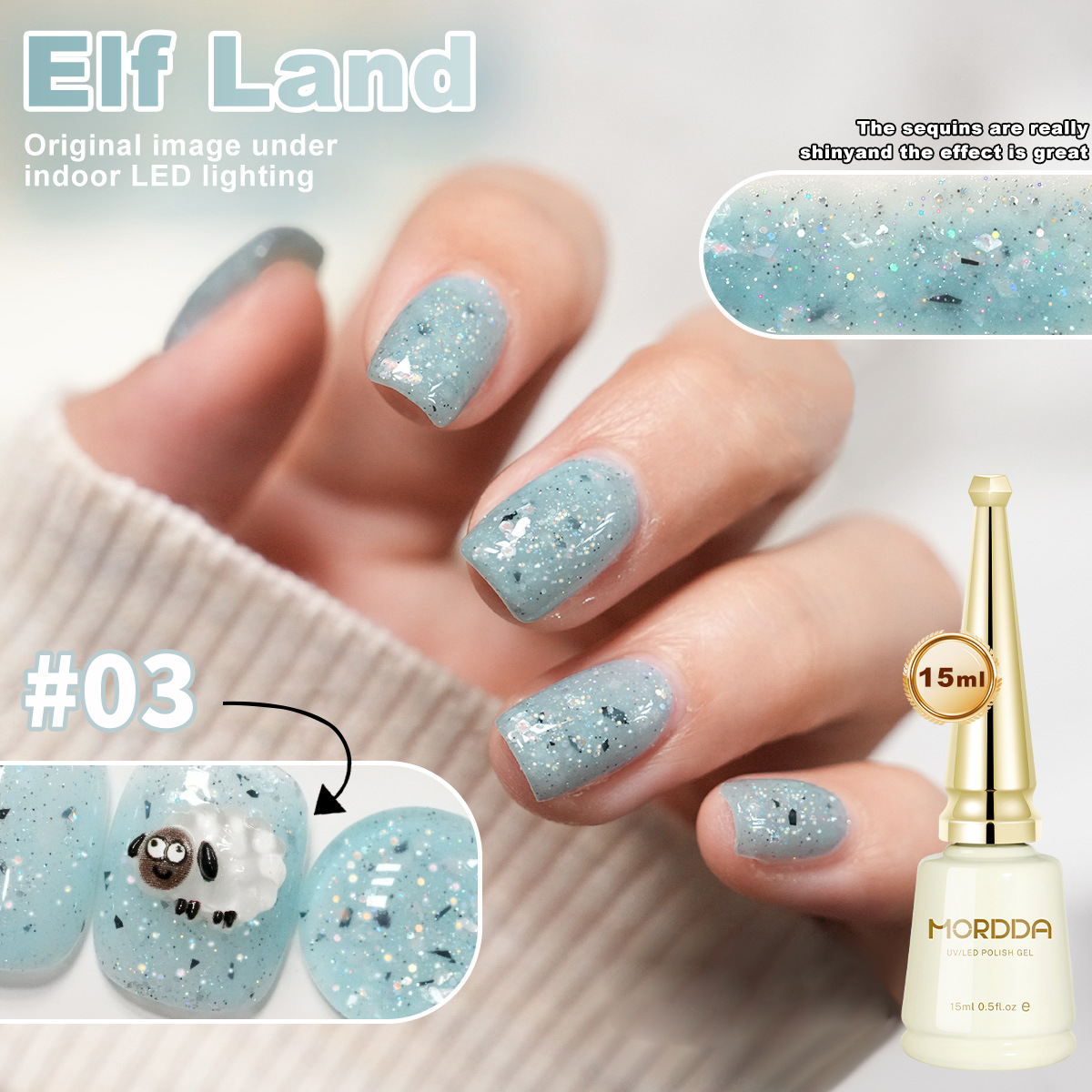 Nail Art Rainbow - 6 Renk 15ml Gökkuşağı Serisi Kedi