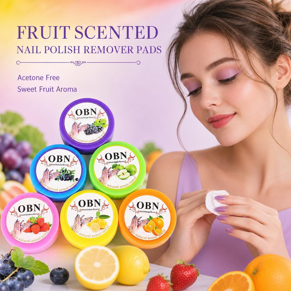 Nail Art Natural - Çiçek Aromalı Tırnak Cilası Sökücü Pedler,