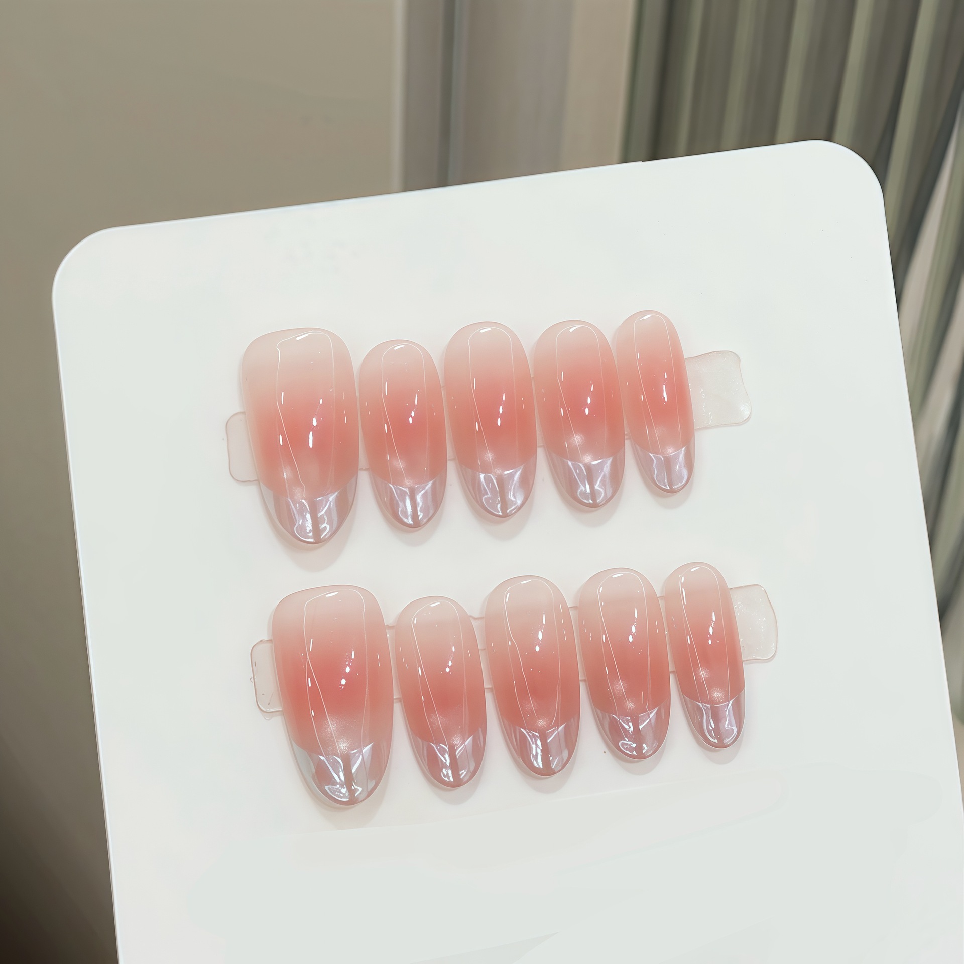 Nail Art Oval - 10 adet Saf El Yapımı Oval