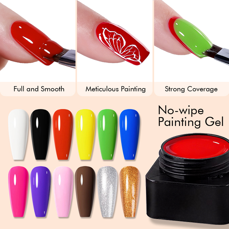 Nail Art Full Design - CHUNSHU 5ml hayır silin 4in1 yarı-katı