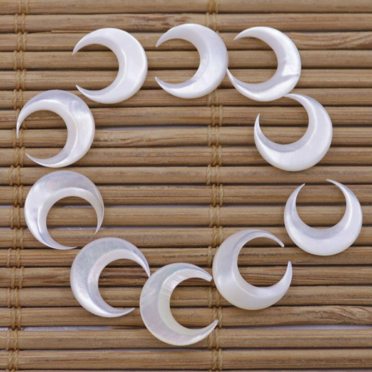 Nail Art Natural - 10 adet tırnak 3D sanat ay