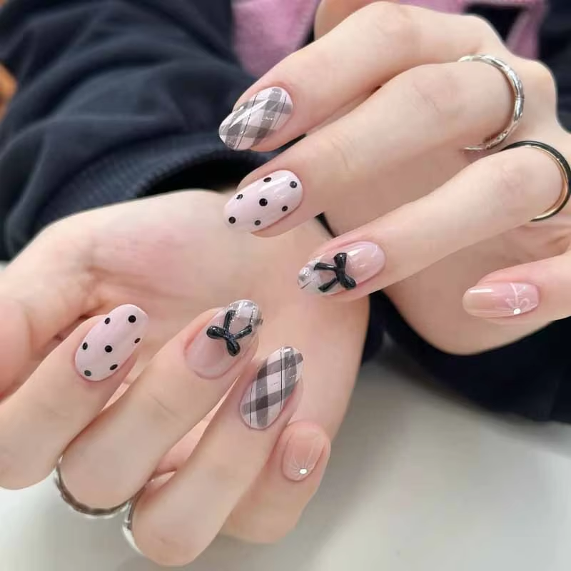 24 Adet Fransız Ekose Fasulye  - Nail Art Wedding incelemesi ve fiyatı