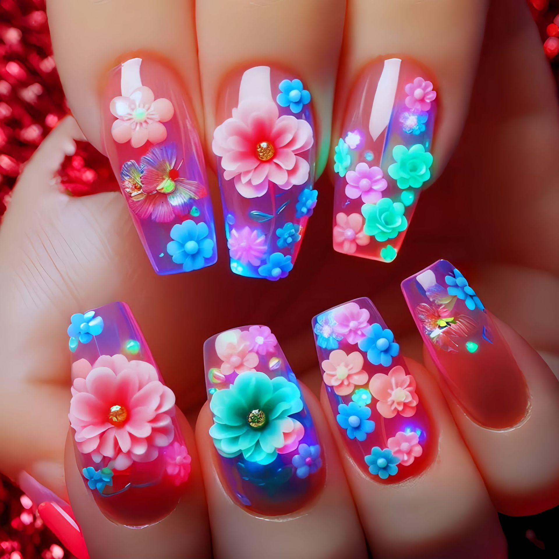 Kadınlar için kısa, orta uzunl - Nail Art Wedding incelemesi ve fiyatı