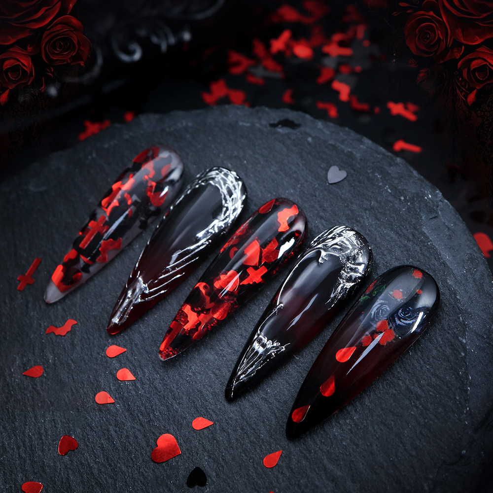 Cadılar Bayramı Tırnak Payetle - Nail Art Vampire incelemesi ve fiyatı