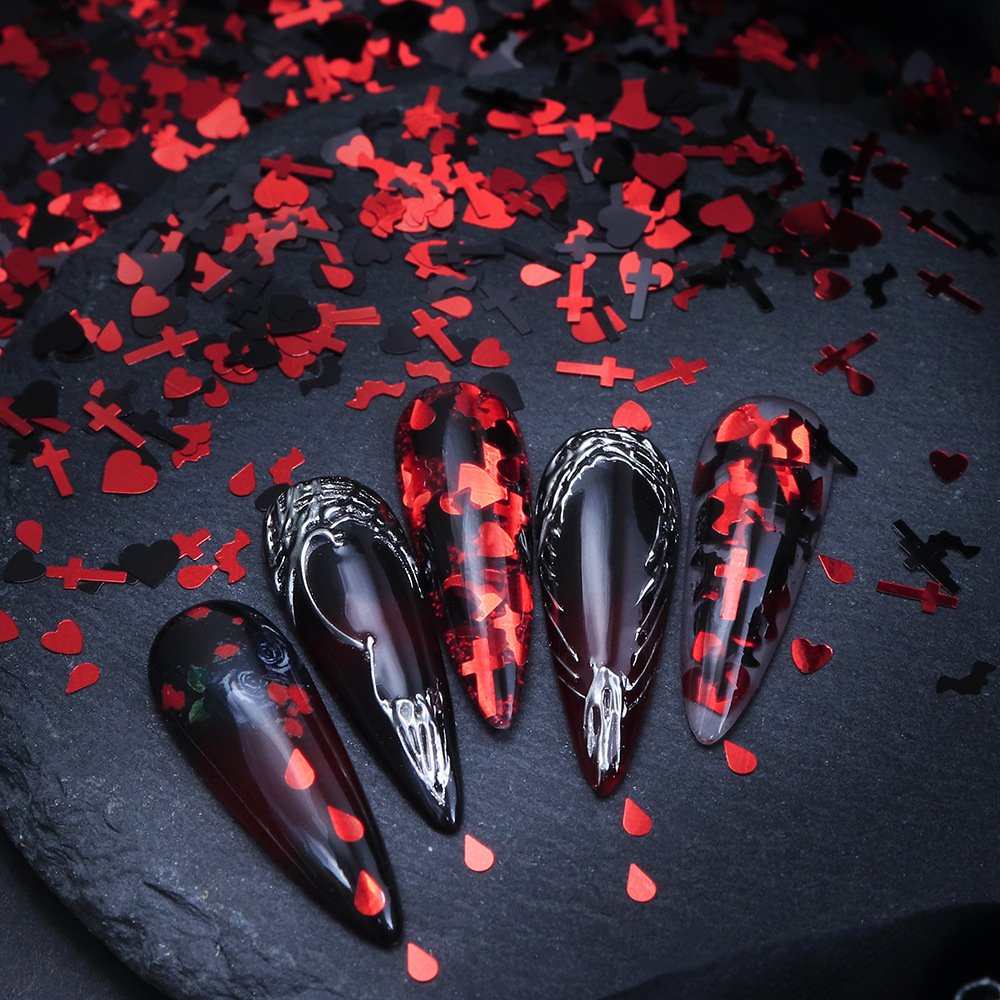 Cadılar Bayramı Tırnak Payetle - Nail Art Vampire incelemesi ve fiyatı