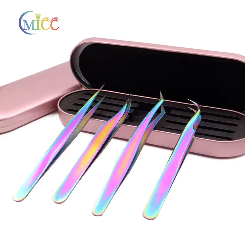 4 adet gökkuşağı kirpik cımbız - Nail Art Rainbow incelemesi ve fiyatı