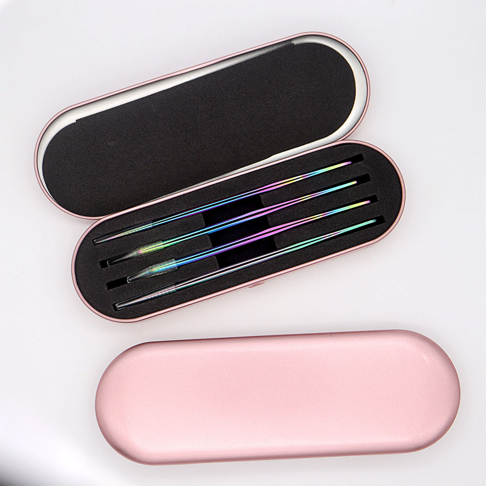 4 adet gökkuşağı kirpik cımbız - Nail Art Rainbow incelemesi ve fiyatı