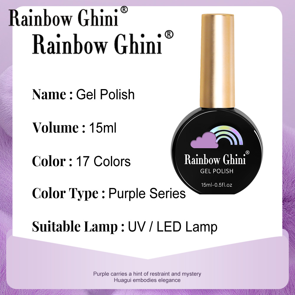RG 15ml 17 Renk Mor Serisi Tır - Nail Art Rainbow incelemesi ve fiyatı