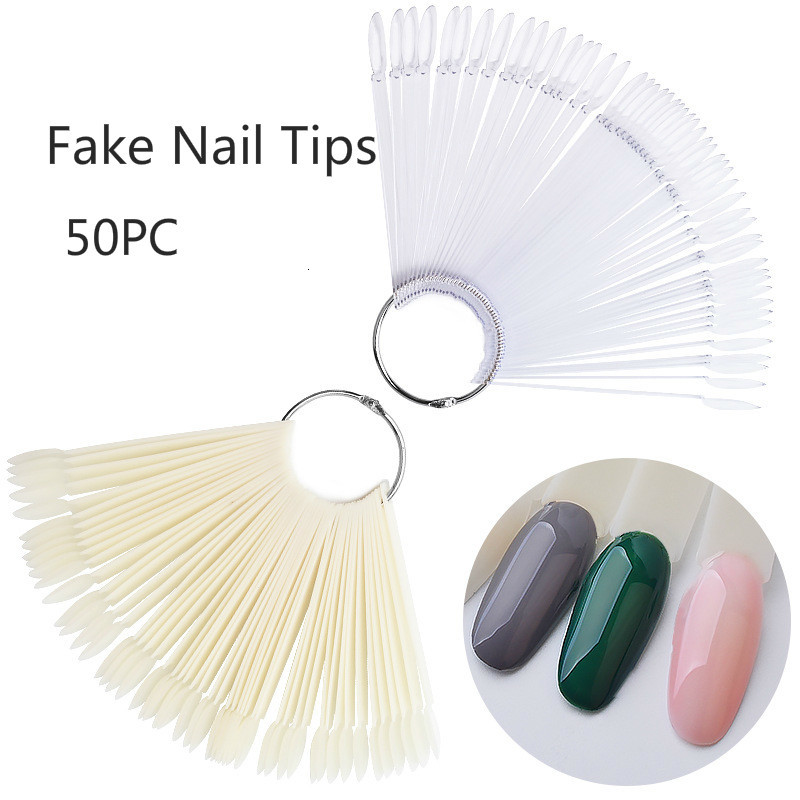 50 adet renk kartı tırnak ipuç - Nail Art Natural incelemesi ve fiyatı