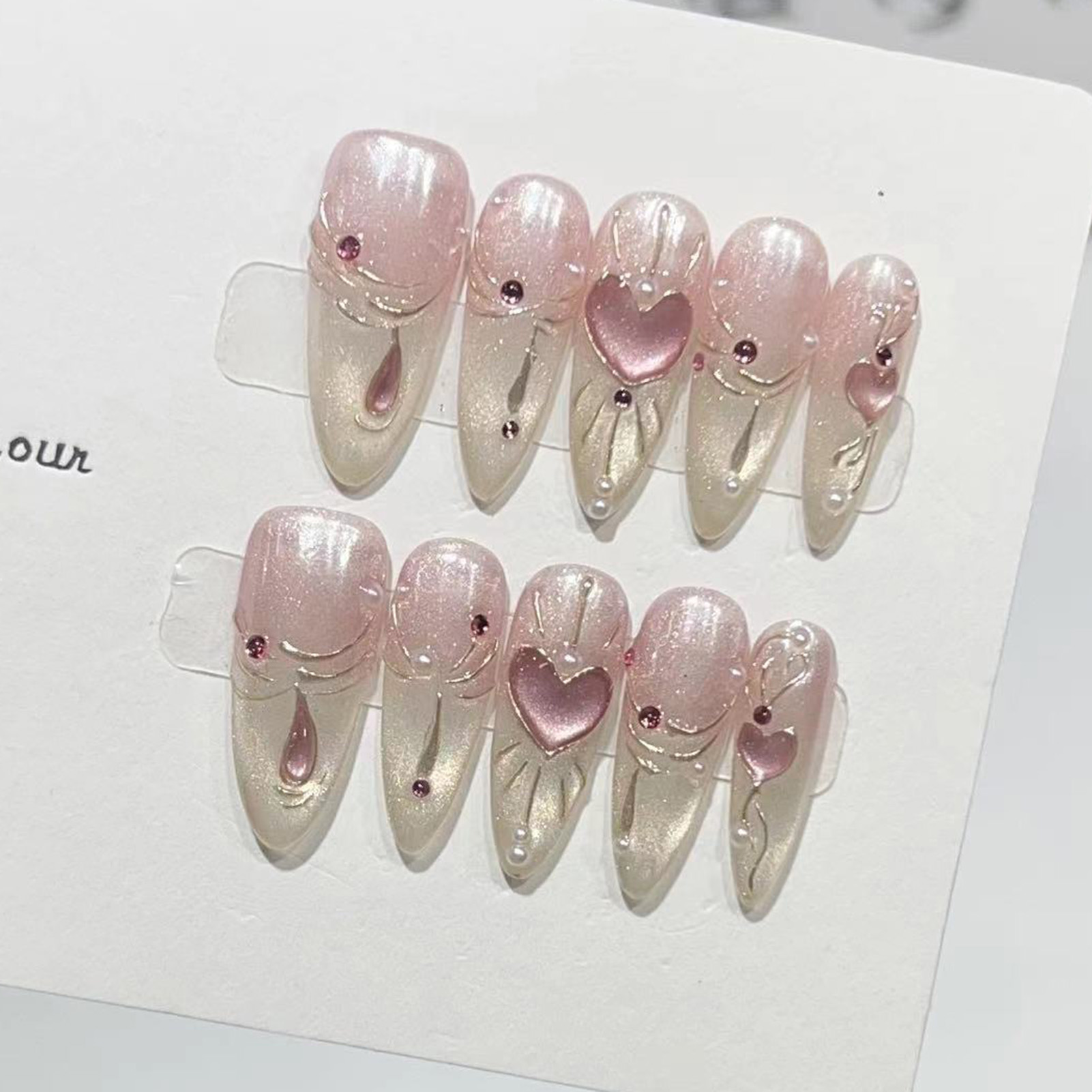 10 adet badem parlak tırnaklar - Nail Art Wedding incelemesi ve fiyatı