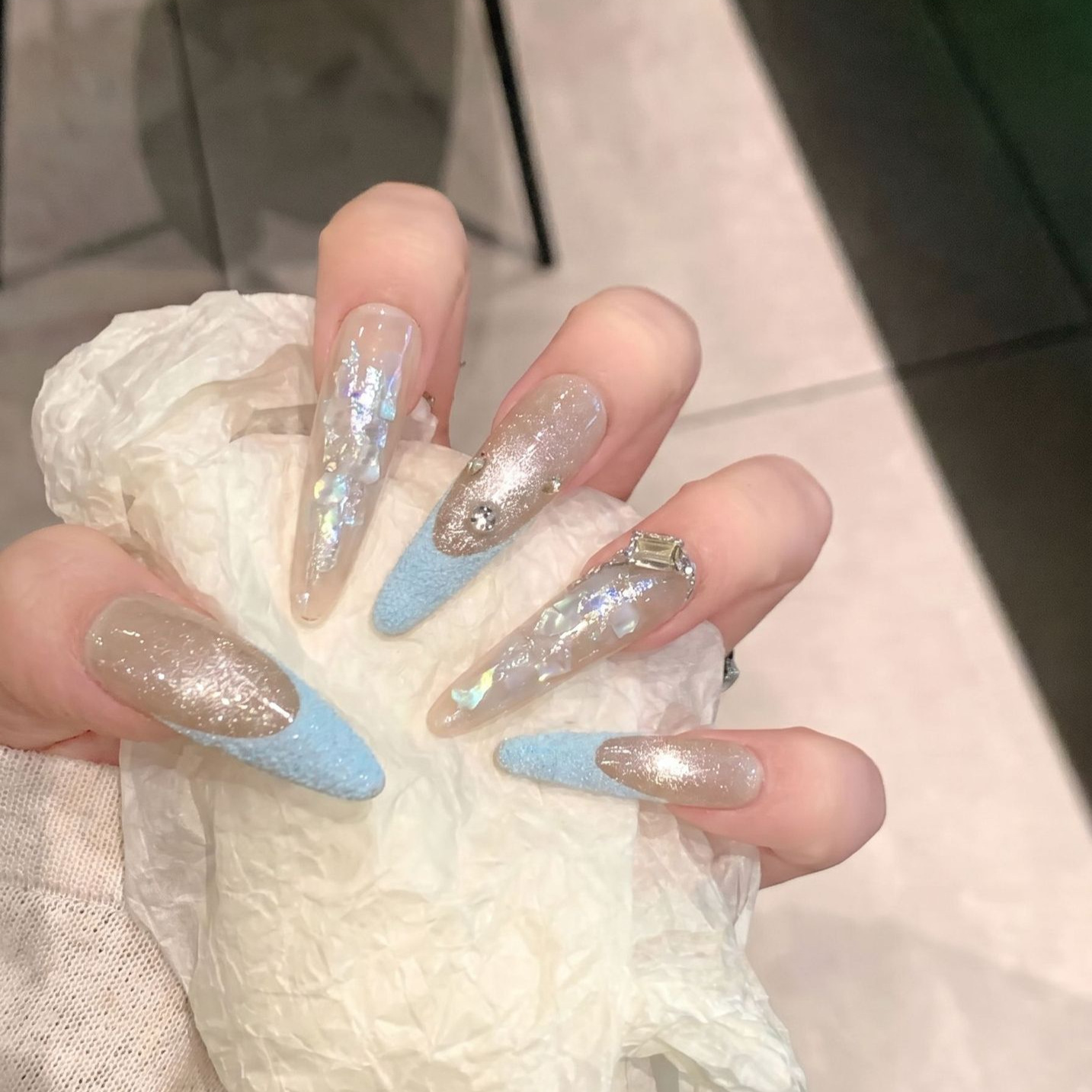 10 Adet Mor Fantazi Fransız Ma - Nail Art Wedding incelemesi ve fiyatı