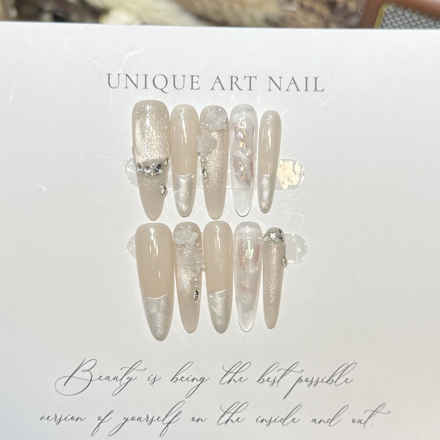 10 Adet Mor Fantazi Fransız Ma - Nail Art Wedding incelemesi ve fiyatı