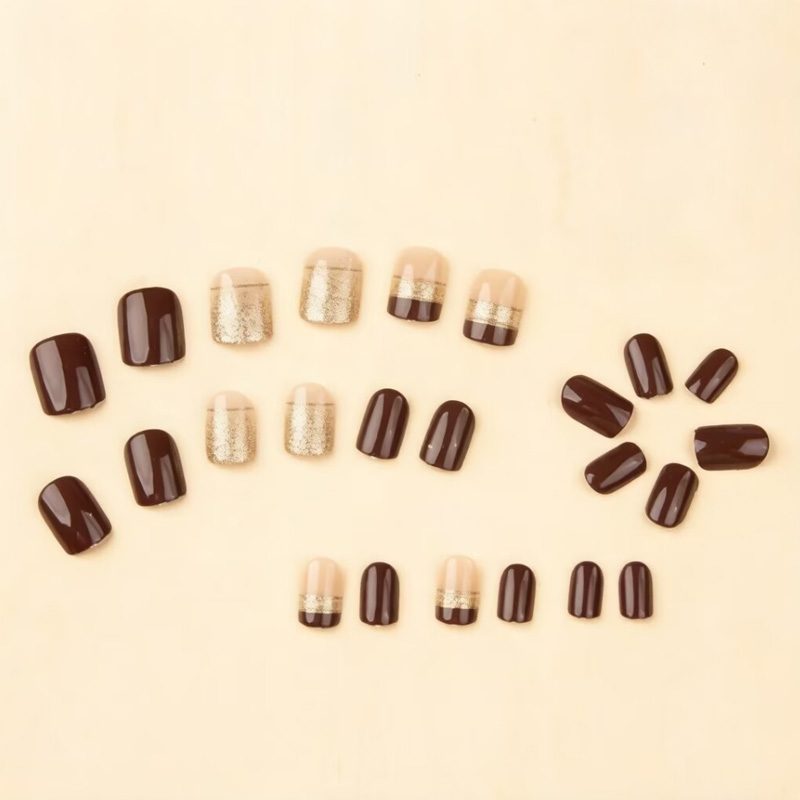 Kadınlar için kısa kare takma  - Nail Art Full Design incelemesi ve fiyatı