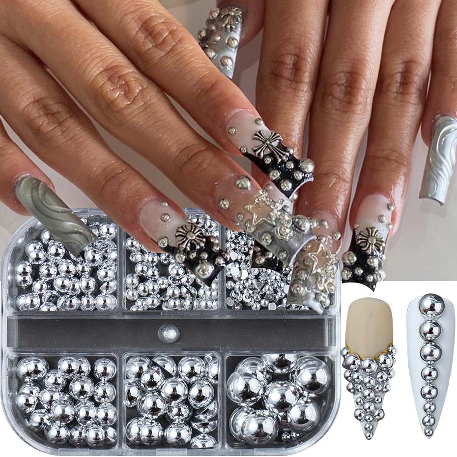 6 Bölmeli Karışık Boyut Altın  - Nail Art Full Design incelemesi ve fiyatı