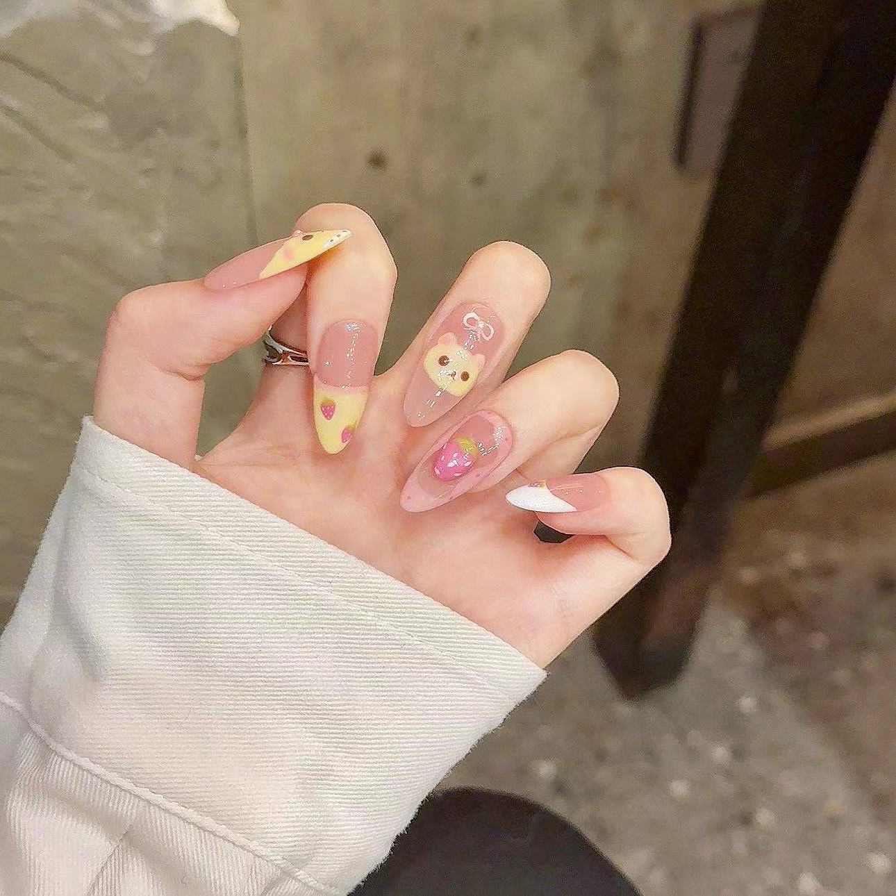 10 adet Saf El Preslenmiş Orta - Nail Art Oval incelemesi ve fiyatı