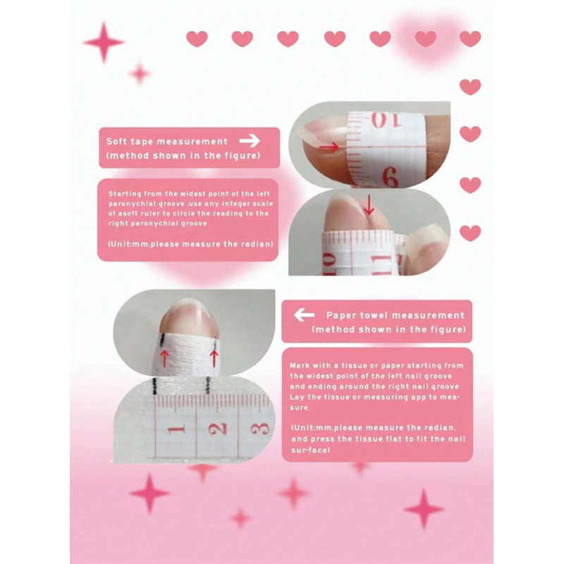 10 adet el yapımı pembe takma  - Nail Art Oval incelemesi ve fiyatı