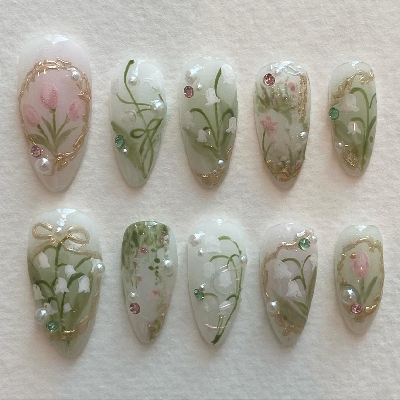 24 Adet Yeşil Fransız Takma Tı - Nail Art Oval incelemesi ve fiyatı