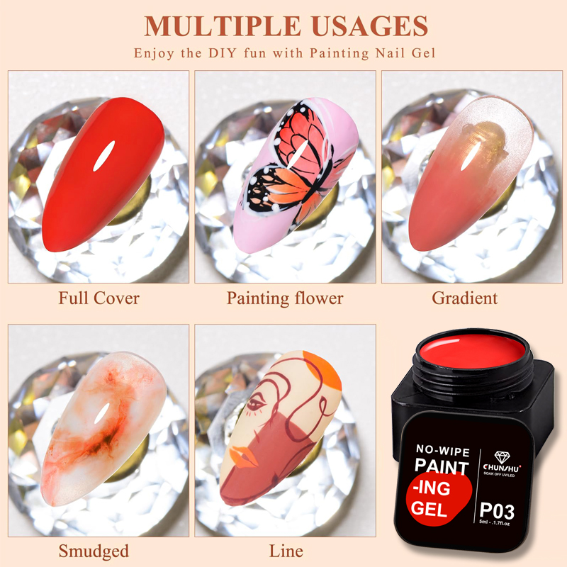 CHUNSHU 5ml hayır silin 4in1 y - Nail Art Full Design incelemesi ve fiyatı