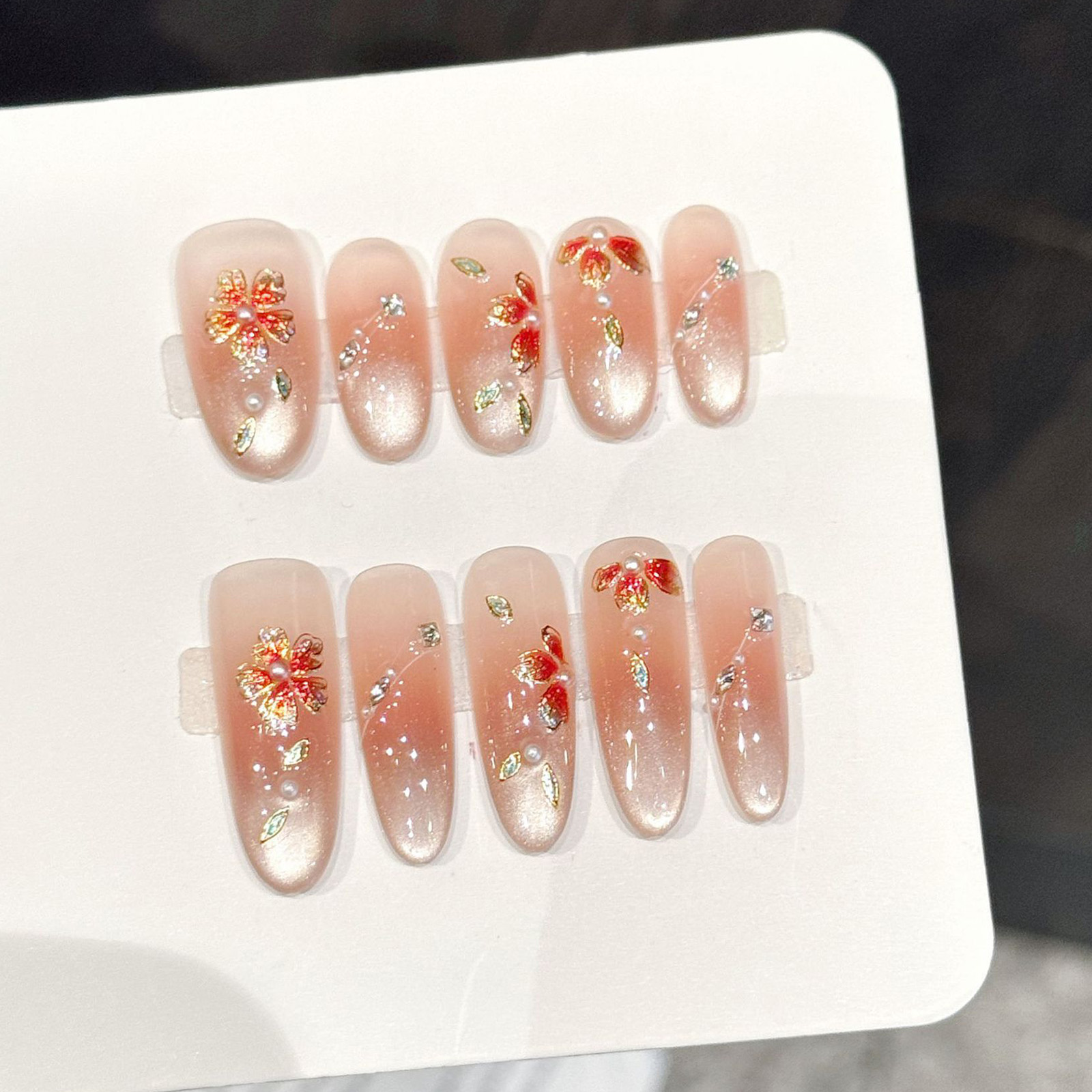 10 Adet El Yapımı Takma Tırnak - Nail Art Oval incelemesi ve fiyatı